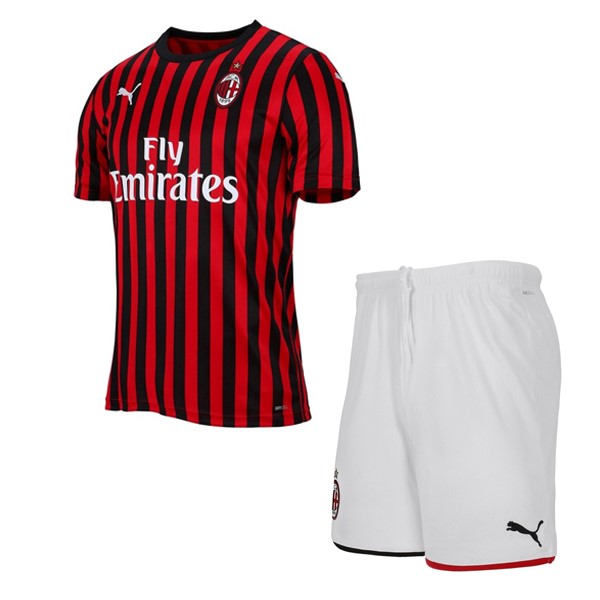 Camisetas AC Milan Primera equipo Niño 2019-20 Rojo